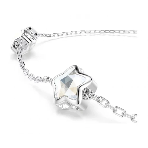 SWAROVSKI Chroma Βραχιόλι, Αστέρι, Λευκό, Μίξη Κοπών, Επιμετάλλωση Ροδίου 5754185