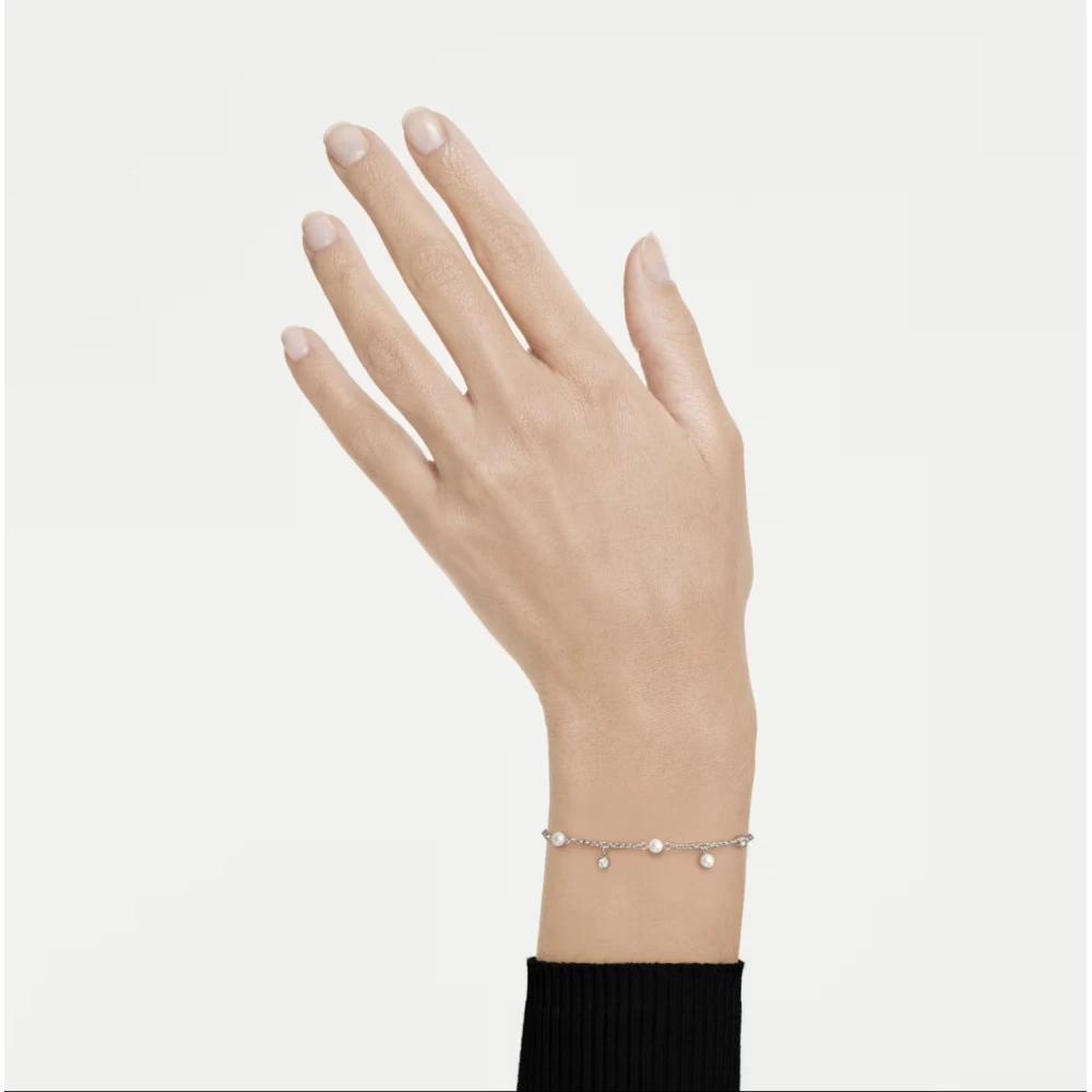 SWAROVSKI Βραχιόλι Imber, Crystal Pearl, Στρογγυλή κοπή, Λευκό, Επιροδιωμένο 5754242