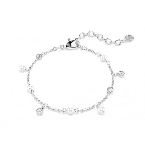 SWAROVSKI Βραχιόλι Imber, Crystal Pearl, Στρογγυλή κοπή, Λευκό, Επιροδιωμένο 5754242