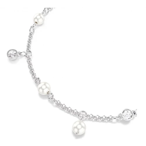 SWAROVSKI Βραχιόλι Imber, Crystal Pearl, Στρογγυλή κοπή, Λευκό, Επιροδιωμένο 5754242