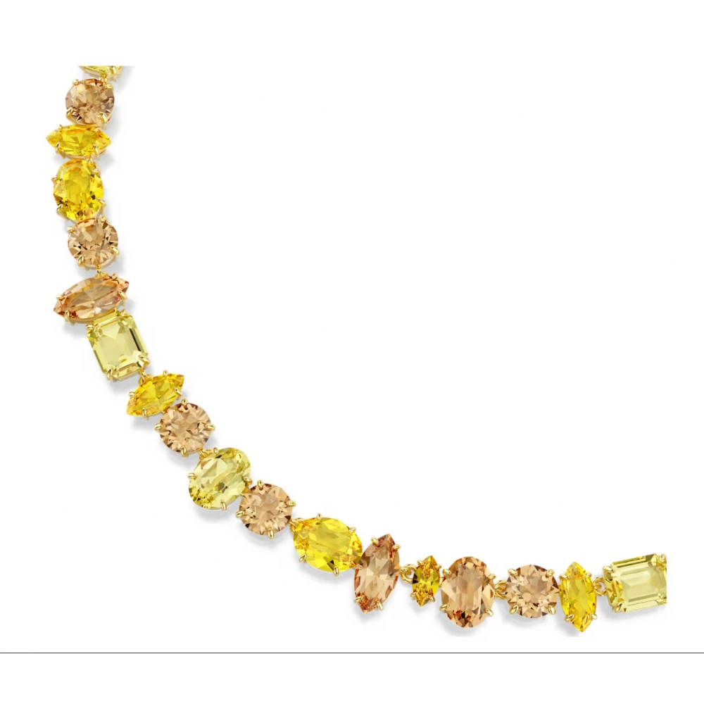 SWAROVSKI Gema Κολιέ, Μείξη κοπών, Κίτρινο, Επιμετάλλωση σε Χρυσό 18Κ 5754259