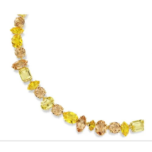 SWAROVSKI Gema Κολιέ, Μείξη κοπών, Κίτρινο, Επιμετάλλωση σε Χρυσό 18Κ 5754259