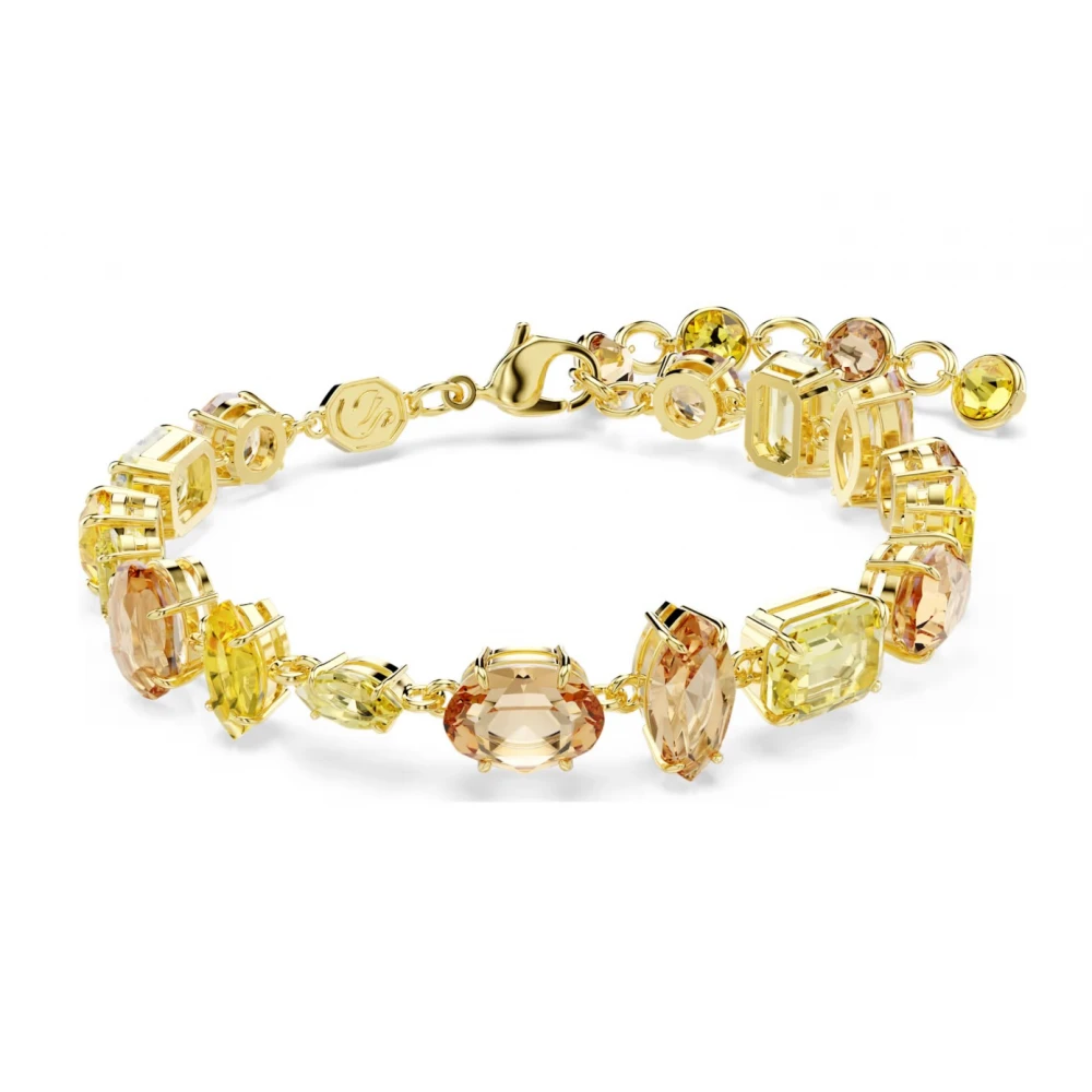 SWAROVSKI Gema Βραχιόλι, Μίξη Κοπών, Κίτρινο, Επιμετάλλωση σε Χρυσό 18Κ 5754260