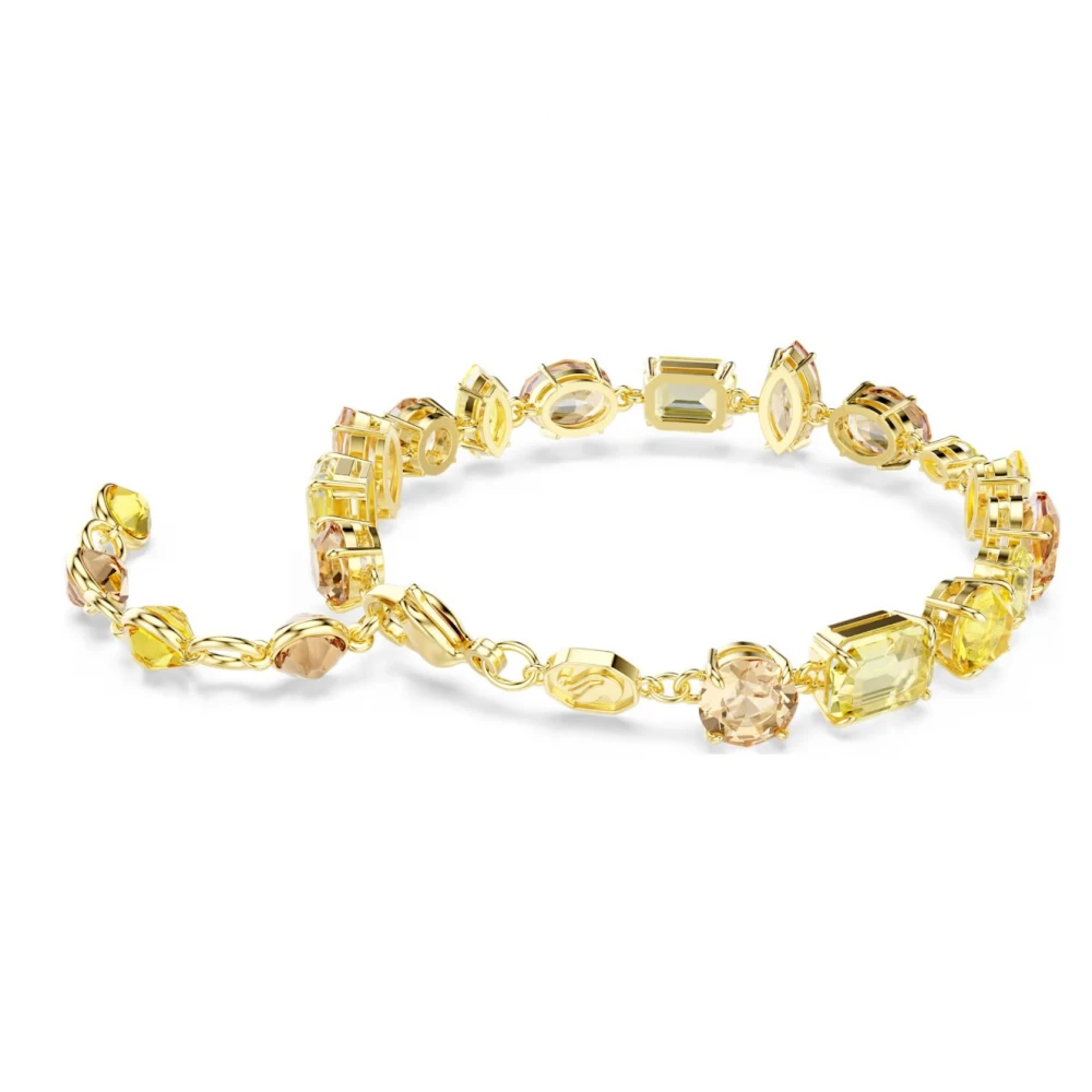 SWAROVSKI Gema Βραχιόλι, Μίξη Κοπών, Κίτρινο, Επιμετάλλωση σε Χρυσό 18Κ 5754260