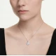 SWAROVSKI Una Angelic Μενταγιόν με αλυσίδα, Cushion κοπή, Λευκό, Επιροδιωμένο 5754340