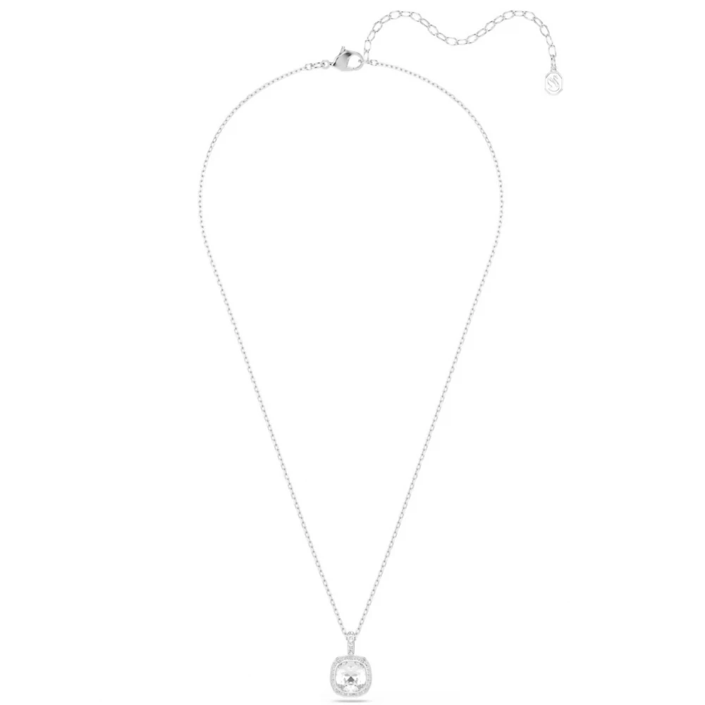 SWAROVSKI Una Angelic Μενταγιόν με αλυσίδα, Cushion κοπή, Λευκό, Επιροδιωμένο 5754340