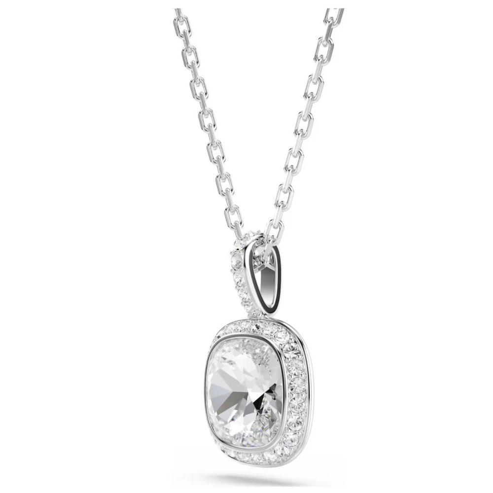 SWAROVSKI Una Angelic Μενταγιόν με αλυσίδα, Cushion κοπή, Λευκό, Επιροδιωμένο 5754340