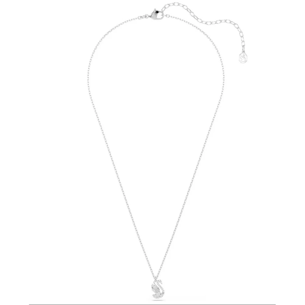 SWAROVSKI Swan Μενταγιόν Κύκνος, Μίξη Κοπών, Λευκό, Επιροδιωμένο 5754347