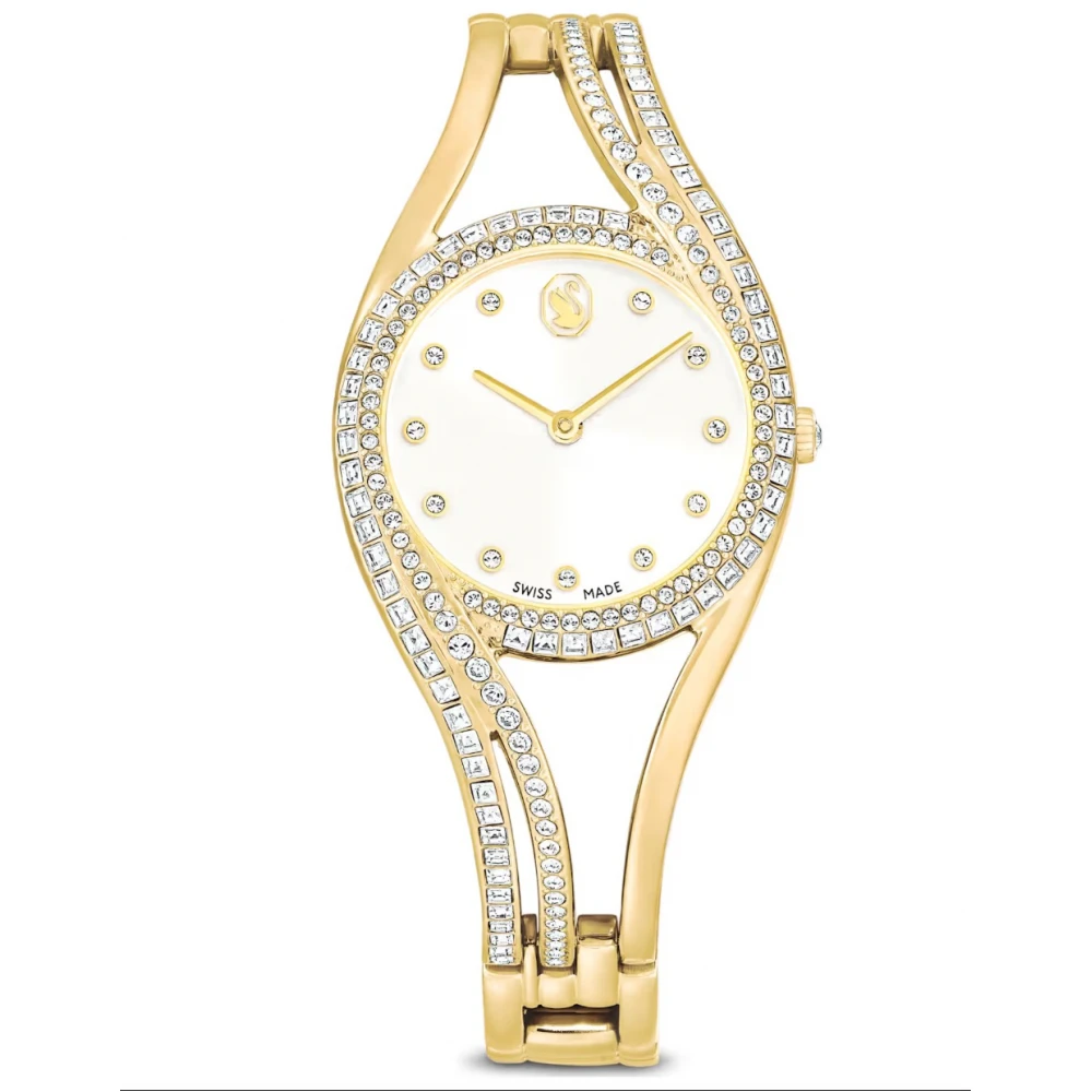 SWAROVSKI Hyperbola Bangle Eλβετικής κατασκευής, Μπρασελέ από Ανοξείδωτο Ατσάλι σε Χρυσό τόνο 5754534