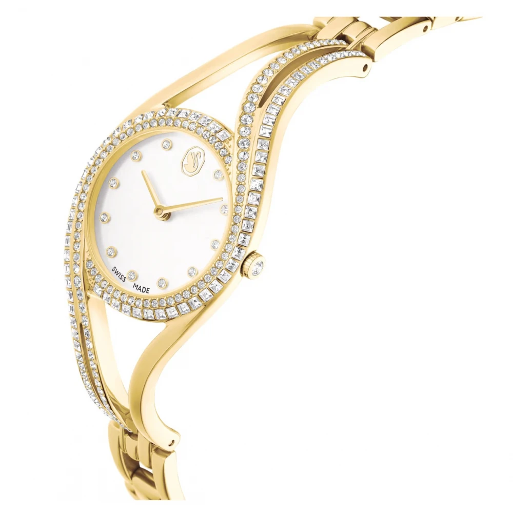 SWAROVSKI Hyperbola Bangle Eλβετικής κατασκευής, Μπρασελέ από Ανοξείδωτο Ατσάλι σε Χρυσό τόνο 5754534