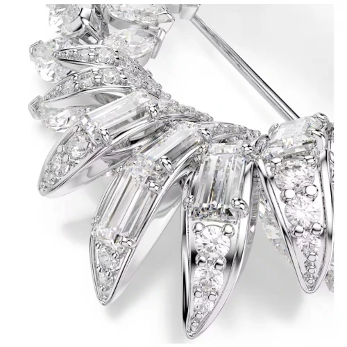 SWAROVSKI Καρφίτσα Mesmera, Marquise κοπή, Λευκό, Επιμετάλλωση ροδίου 5754566