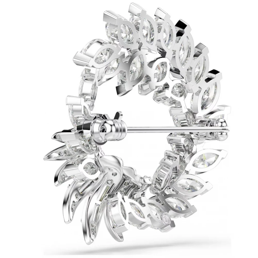 SWAROVSKI Καρφίτσα Mesmera, Marquise κοπή, Λευκό, Επιμετάλλωση ροδίου 5754566
