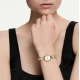 SWAROVSKI Imber Οβάλ Eλβετικής κατασκευής, Μπρασελέ από Ανοξείδωτο Ατσάλι, Χρυσός τόνος, 5754812
