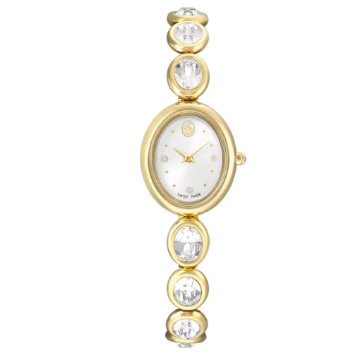 SWAROVSKI Imber Οβάλ Eλβετικής κατασκευής, Μπρασελέ από Ανοξείδωτο Ατσάλι, Χρυσός τόνος, 5754812