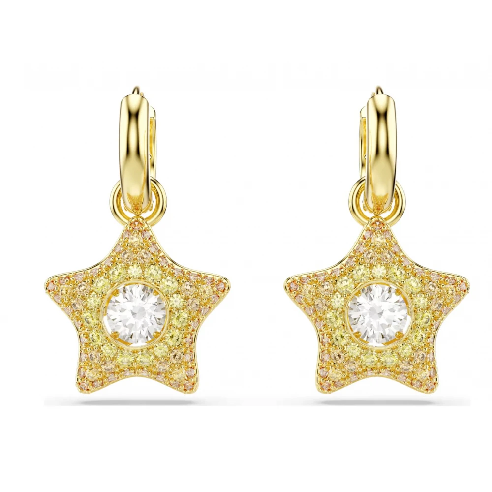 SWAROVSKI Σκουλαρίκια-σταγόνα Sublima Πολύχρωμα, Στρογγυλή Κοπή, Επιμετάλλωση σε χρυσό 18Κ 5755274