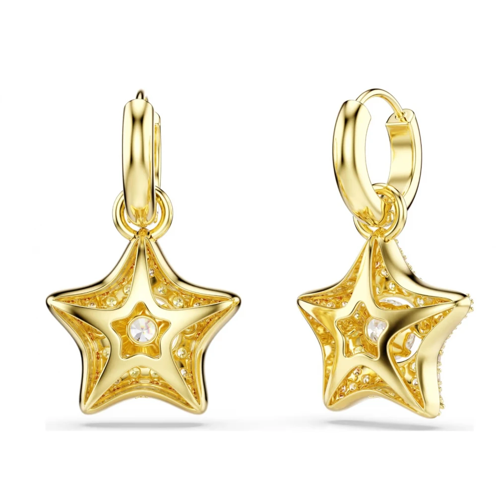 SWAROVSKI Σκουλαρίκια-σταγόνα Sublima Πολύχρωμα, Στρογγυλή Κοπή, Επιμετάλλωση σε χρυσό 18Κ 5755274