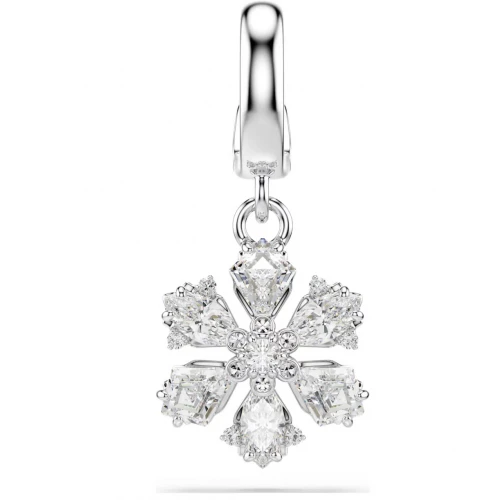 SWAROVSKI Idyllia Γούρι, Χιονονιφάδα, Λευκό, Μίξη Κοπών, Επιμετάλλωση Ροδίου 5755513