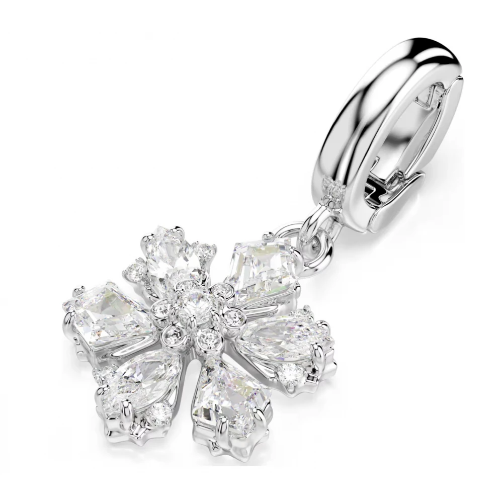 SWAROVSKI Idyllia Γούρι, Χιονονιφάδα, Λευκό, Μίξη Κοπών, Επιμετάλλωση Ροδίου 5755513