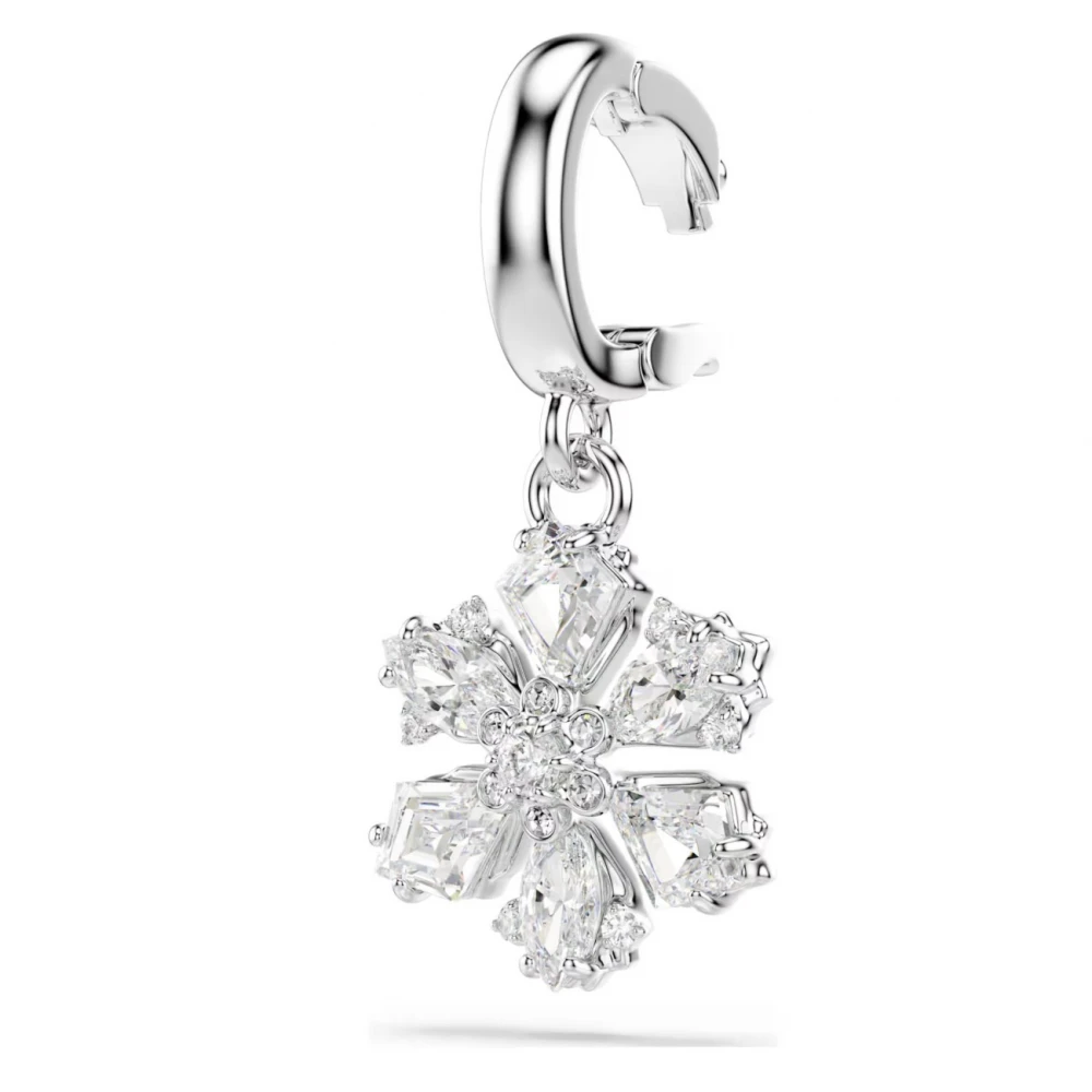SWAROVSKI Idyllia Γούρι, Χιονονιφάδα, Λευκό, Μίξη Κοπών, Επιμετάλλωση Ροδίου 5755513