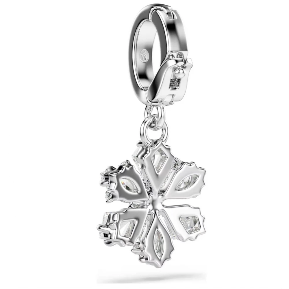 SWAROVSKI Idyllia Γούρι, Χιονονιφάδα, Λευκό, Μίξη Κοπών, Επιμετάλλωση Ροδίου 5755513