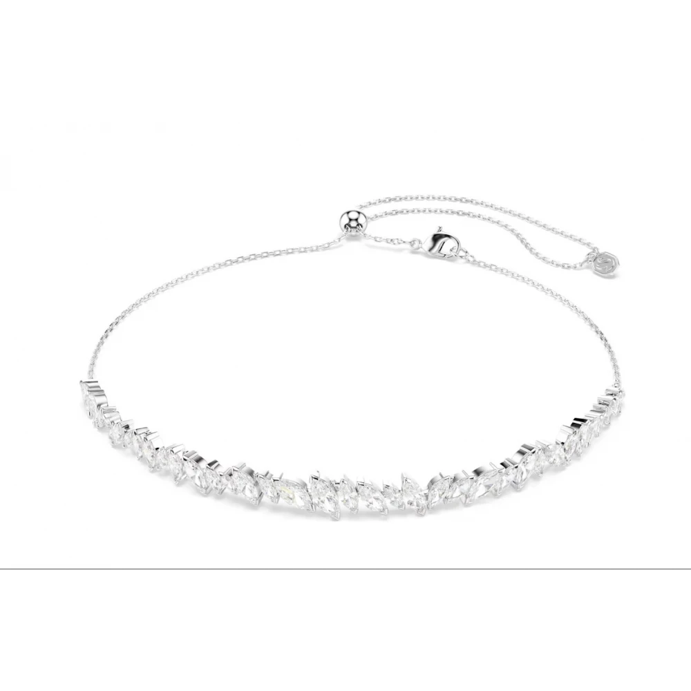 SWAROVSKI Τσόκερ Mesmera Marquise κοπή, Λευκό, Επιμετάλλωση ροδίου 5755905