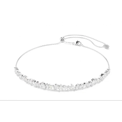 SWAROVSKI Τσόκερ Mesmera Marquise κοπή, Λευκό, Επιμετάλλωση ροδίου 5755905