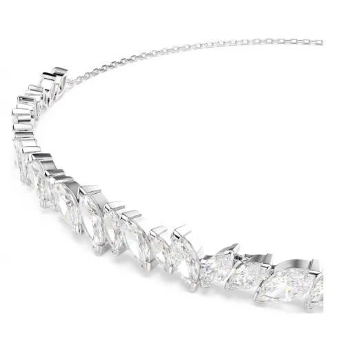 SWAROVSKI Τσόκερ Mesmera Marquise κοπή, Λευκό, Επιμετάλλωση ροδίου 5755905