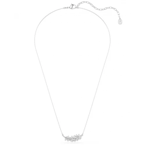 SWAROVSKI Vienna Μενταγιόν με αλυσίδα, Λευκό, Μίξη Κοπών, Φτερό, Επιροδιωμένο 5756111