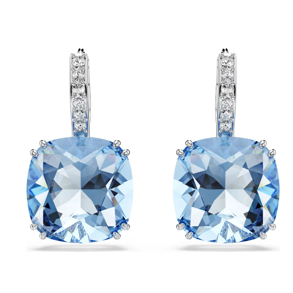 SWAROVSKI Millenia Σκουλαρίκια-Σταγόνα Cushion κοπή, Μπλε, Επιροδιωμένα 5756150