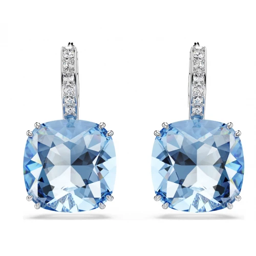 SWAROVSKI Millenia Σκουλαρίκια-Σταγόνα Cushion κοπή, Μπλε, Επιροδιωμένα 5756150