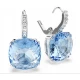 SWAROVSKI Millenia Σκουλαρίκια-Σταγόνα Cushion κοπή, Μπλε, Επιροδιωμένα 5756150