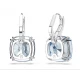 SWAROVSKI Millenia Σκουλαρίκια-Σταγόνα Cushion κοπή, Μπλε, Επιροδιωμένα 5756150