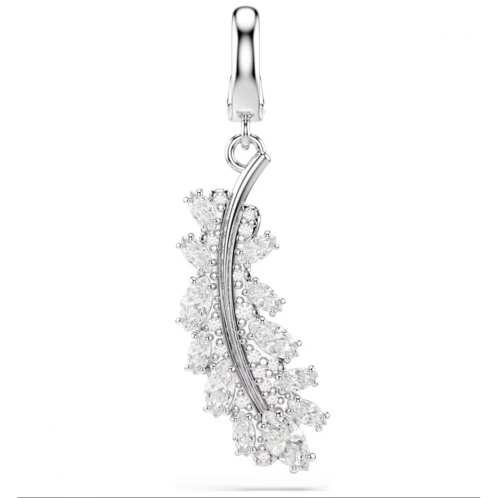 SWAROVSKI Vienna Γούρι, Φτερό, Λευκό, Μίξη Κοπών, Επιμετάλλωση Ροδίου 5757739