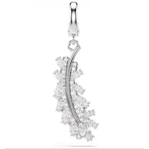 SWAROVSKI Vienna Γούρι, Φτερό, Λευκό, Μίξη Κοπών, Επιμετάλλωση Ροδίου 5757739