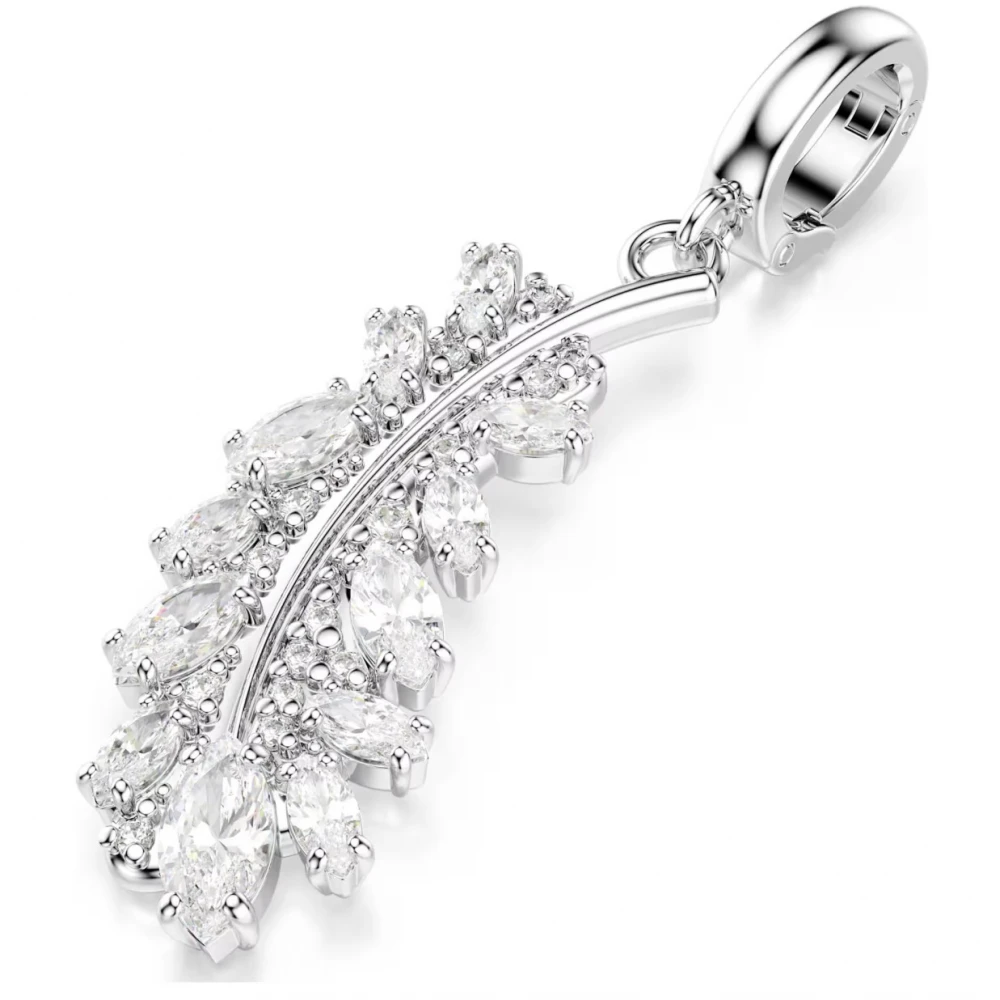 SWAROVSKI Vienna Γούρι, Φτερό, Λευκό, Μίξη Κοπών, Επιμετάλλωση Ροδίου 5757739