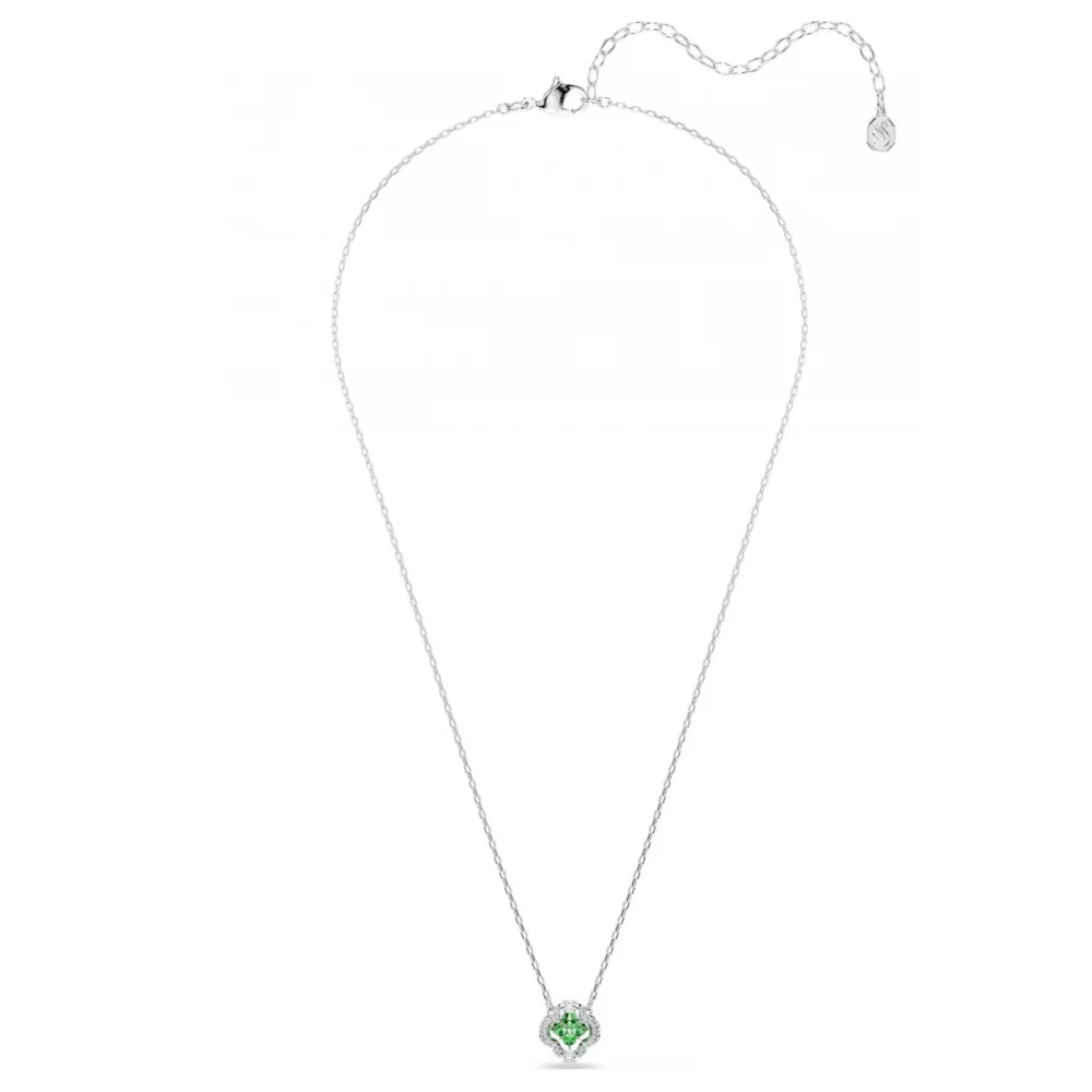 SWAROVSKI Una Angelic Μενταγιόν με αλυσίδα, Μίξη κοπών, Πράσινο, Επιροδιωμένο 5757785