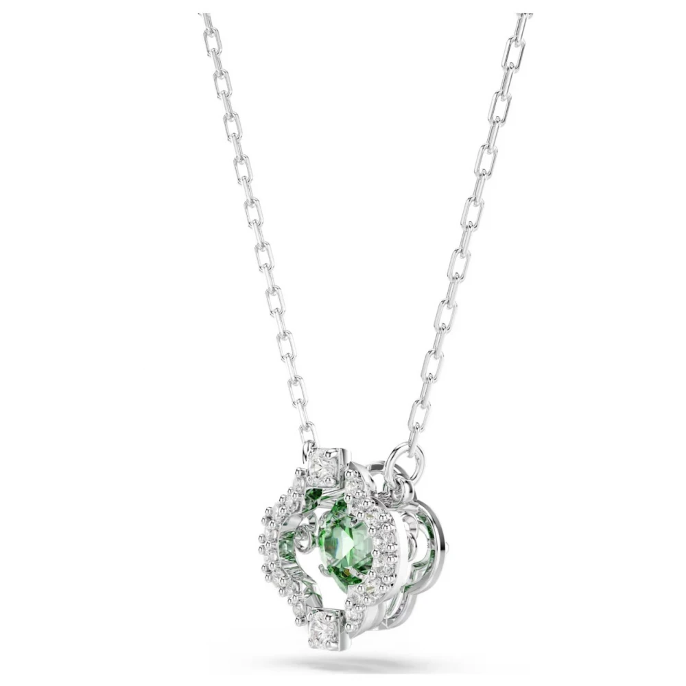 SWAROVSKI Una Angelic Μενταγιόν με αλυσίδα, Μίξη κοπών, Πράσινο, Επιροδιωμένο 5757785