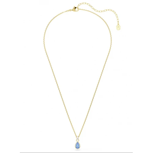 SWAROVSKI Μενταγιόν Chroma, Pear κοπή, Μπλε, Επιμετάλλωση σε Χρυσό 18Κ 5757786