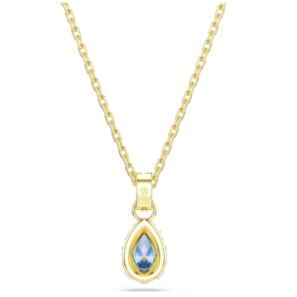 SWAROVSKI Μενταγιόν Chroma, Pear κοπή, Μπλε, Επιμετάλλωση σε Χρυσό 18Κ 5757786