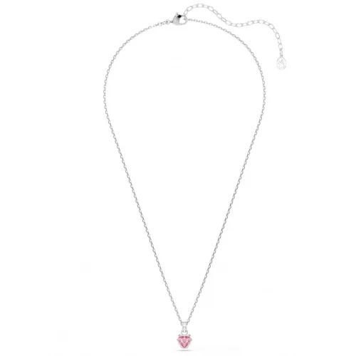 SWAROVSKI Μενταγιόν Chroma, Μικτή κοπή, Ροζ, Επιμετάλλωση Ροδίου 5757789