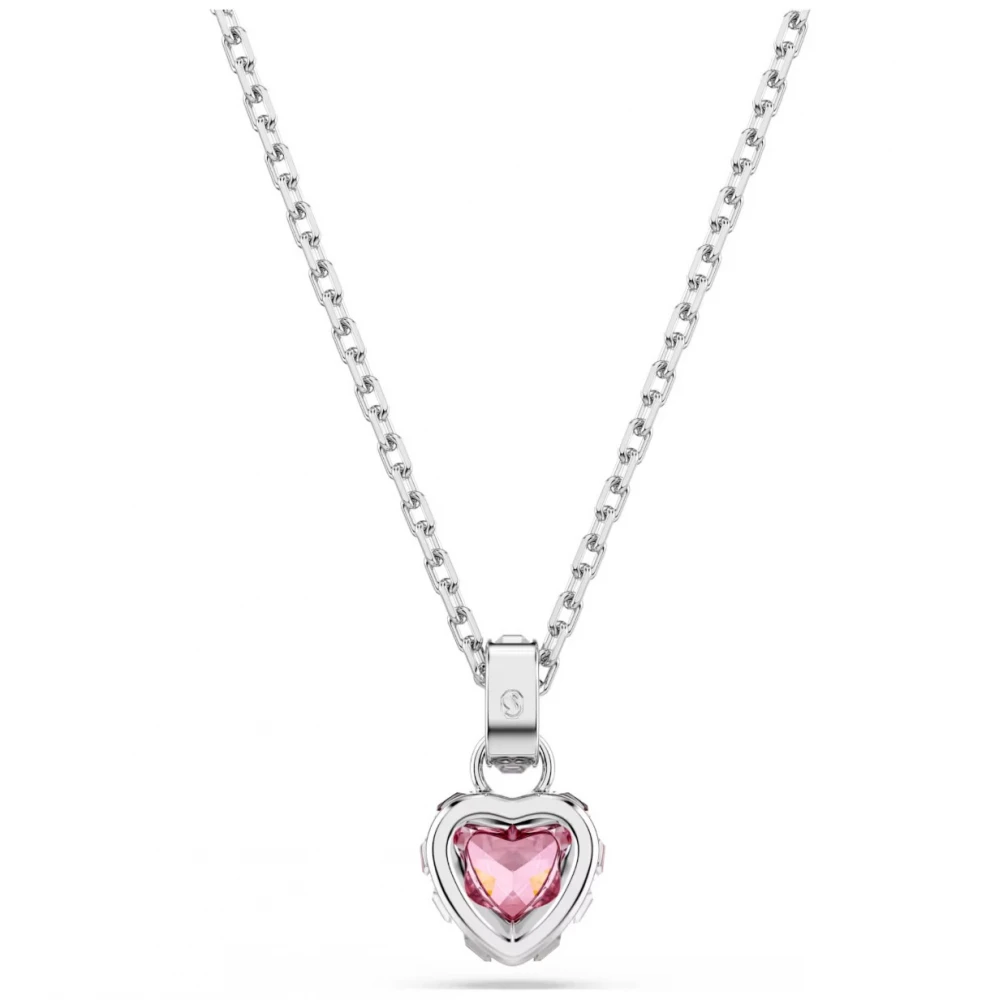 SWAROVSKI Μενταγιόν Chroma, Μικτή κοπή, Ροζ, Επιμετάλλωση Ροδίου 5757789