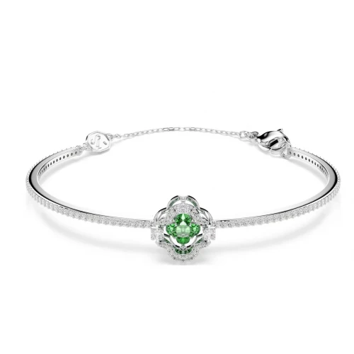 SWAROVSKI Una Angelic Βραχιόλι, Μικτές Κοπές, Πράσινο, Επιροδιωμένο 5757791
