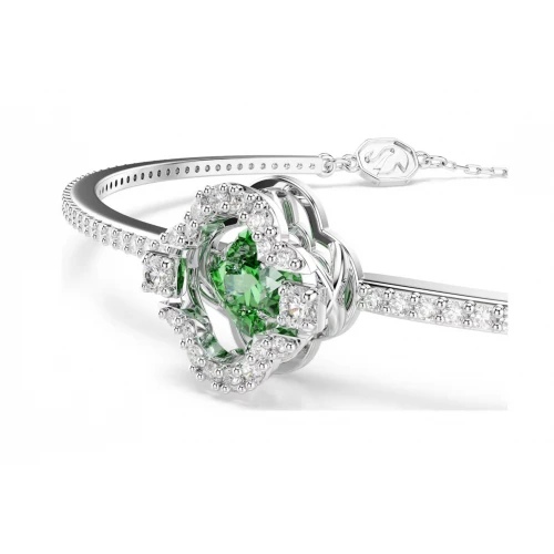 SWAROVSKI Una Angelic Βραχιόλι, Μικτές Κοπές, Πράσινο, Επιροδιωμένο 5757791