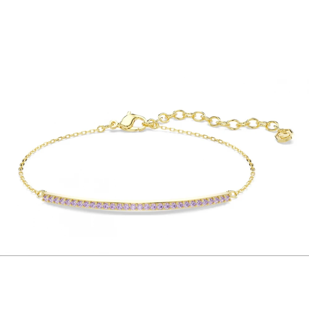 SWAROVSKI Only Βραχιόλι Στρογγυλή κοπή, Μωβ, Επιχρυσωμένο σε 18Κ 5757795