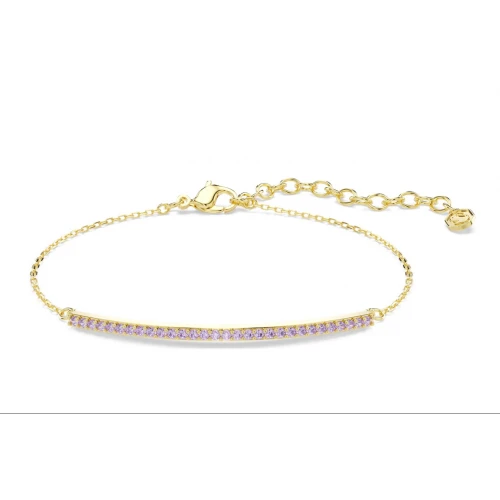 SWAROVSKI Only Βραχιόλι Στρογγυλή κοπή, Μωβ, Επιχρυσωμένο σε 18Κ 5757795