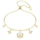 SWAROVSKI Magic Βραχιόλι, Χιονονιφάδα, Επιμετάλλωση σε χρυσό 18Κ, Μικτή κοπή, Λευκό 5757800