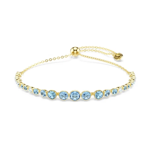 SWAROVSKI Imber Βραχιόλι Στρογγυλή κοπή, Μπλε, Επιχρυσωμένο σε 18Κ 5757824