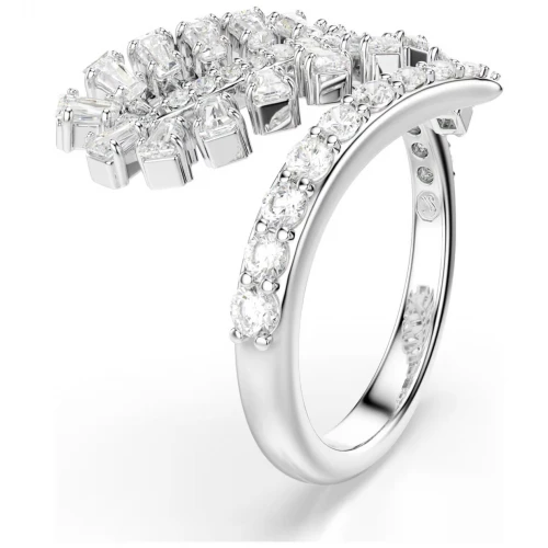 SWAROVSKI Δαχτυλίδι Vienna Μίξη κοπών, Φτερό, Λευκό, Επιμετάλλωση ροδίου 5757837