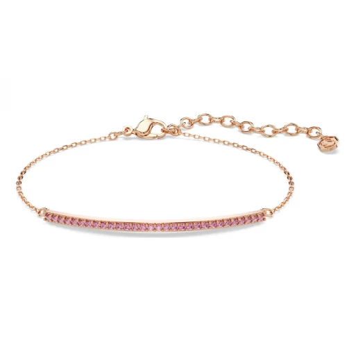 SWAROVSKI Βραχιόλι Only Στρογγυλή κοπή, Ροζ, Ροζ-Επιχρυσωμένο σε 18Κ 5757999