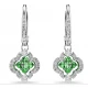 SWAROVSKI Σκουλαρίκια-σταγόνα Una Angelic Μείξη κοπών, Πράσινα, Επιμετάλλωση ροδίου 5758001